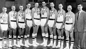Minneapolis Lakers (1948-1960): Schon bemerkt? In Los Angeles gibt es nicht viele Seen, in Minneapolis dagegen schon. 5 der 16 Lakers-Titel gewannen George Mikan und Co. vor dem Umzug.