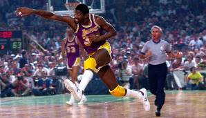 Platz 1: Magic Johnson (Los Angeles Lakers) - 82 Prozent