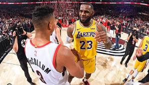 LeBron James verliert bei seinem Debüt für die Los Angeles Lakers gegen Portland.