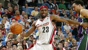 Platz 1: LeBron James (Cleveland Cavaliers) – 40 Punkte, 10 Rebounds und 10 Assists am 9.4.2005 – Alter: 20 Jahre, 100 Tage.