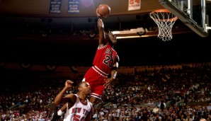 Platz 1: MICHAEL JORDAN (1984 bis 2003, Chicago Bulls, Washington Wizards): 562 30-Punkte-Spiele.