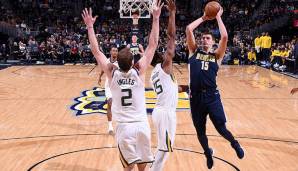 ASSISTS: Platz 3: Nikola Jokic (Denver Nuggets): 16 Assists gegen die Utah Jazz am 03. November 2018.