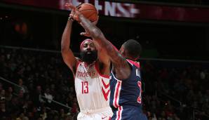 Platz 2: James Harden (Houston Rockets): 54 Punkte (17/32 FG, 7/15 Dreier) bei den Washington Wizards am 26. November 2018