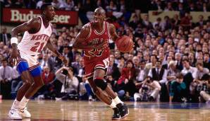 Platz 14: Michael Jordan (Chicago Bulls): Saison 1990/91 - BPM: 10,76 - Statistiken: 31,5 Punkte, 6 Rebounds, 2,7 Steals - Bester Award: MVP.