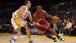 Platz 8: LeBron James (Cleveland Cavaliers): Saison 2007/08 - BPM: 11,23 - Statistiken: 30,0 Punkten, 7,9 Rebounds, 7,2 Assists - Bester Award: All-NBA (1st).