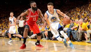 Platz 5: Stephen Curry (Golden State Warriors): Saison 2015/16 - BPM: 12,45 - Statistiken: 30,1 Punkte, 6,7 Assists, 2,1 Steals - Bester Award: MVP.