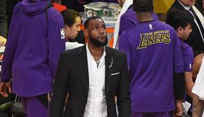LeBron James hat seit Weihnachten kein Spiel mehr für die Lakers absolviert.