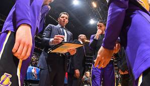 Der Job von Head Coach Luke Walton ist offenbar trotz der Niederlagenserie der Lakers zuletzt sicher.