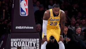 LeBron James könnte in seinem ersten Jahr bei den Los Angeles Lakers die Playoffs verpassen.
