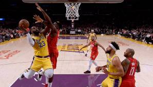 Und was ist mit den Lakers (29-29)? LeBron hat nach eigener Aussage den Playoff-Motor angeschmissen, nach dem Comeback-Sieg gegen die Rockets steht die Franchise aus Hollywood bei einer Chance auf die Playoffs von 29 Prozent.