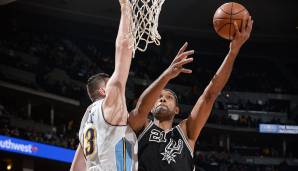 Platz 9: Tim Duncan (San Antonio Spurs), Alter: 39 Jahre, 349 Tage - 21 Punkte gegen die Denver Nuggets am 8. April 2016.