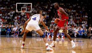 Platz 10: Michael Jordan (Chicago Bulls) - 34,98 Punkte pro Spiel in der Saison 87/88 - Teamerfolg: Conference Semifinals