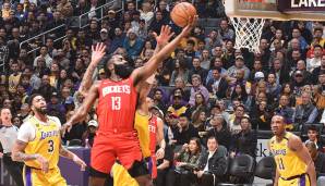 Platz 15: James Harden (Houston Rockets) - 34,36 Punkte pro Spiel in der Saison 19/20 (Stand: 28. März 2020)