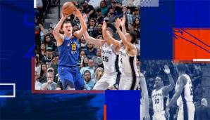 Nikola Jokic will die Denver Nuggets mit einem Sieg gegen die Spurs in Spiel 7 in die zweite Runde führen.