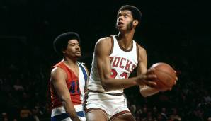 Platz 10: Kareem Abdul-Jabbar (Milwaukee Bucks) - 28,8 Punkte pro Spiel im Alter von 22 Jahren in der Saison 1969/70.