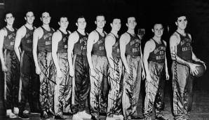 Platz 13: 21 Punkte - BALTIMORE BULLETS @ Philadelphia Warriors 66:63, Spiel 2 der Finals 1948