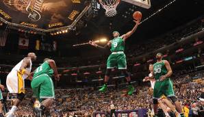 PLATZ 5: Rajon Rondo (Celtics, Mavericks, Kings, Bulls, Pelicans, Lakers, Clippers) mit 10 Triple-Doubles in 125 Playoff-Spielen (Stand: 1.6.2021).
