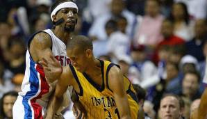 Platz 17: 65 Punkte - Detroit Pistons vs. Indiana Pacers - 69:65 in Spiel 6 der Eastern Conference Finals 2004.