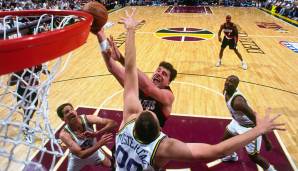 Platz 10: 64 Punkte - Utah Jazz vs. Portland Trail Blazers - 102:64 in Spiel 5 der ersten Runde 1996.
