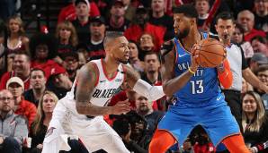 Paul George (Forward, Oklahoma City Thunder): 28 Punkte, 8,2 Rebounds, 4,1 Assists, 2,2 Steals in 36,9 Minuten pro Partie (195 Stimmen).