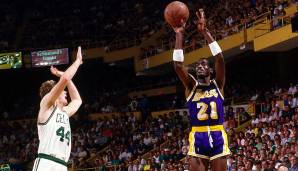 Platz 14: Michael Cooper (1978-1990) - 35 verwandelte Dreier - Team: Lakers.