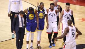 Kyle Lowry ermahnt Fans der Toronto Raptors, vom Jubel über die Verletzung von Kevin Durant abzusehen.