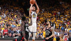 Stephen Curry schenkte den Raptors in Spiel 3 der NBA Finals 47 Zähler ein,