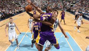 Platz 14: Kobe Bryant (Los Angeles Lakers) - 12 Spiele mit mindestens 30 Punkten in den Playoffs 2008