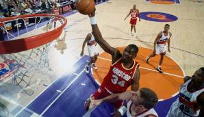 Platz 1: Hakeem Olajuwon (Houston Rockets) - 16 Spiele mit mindestens 30 Punkten in den Playoffs 1995