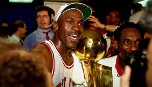 Platz 1: Michael Jordan (Chicago Bulls) - 16 Spiele mit mindestens 30 Punkten in den Playoffs 1992