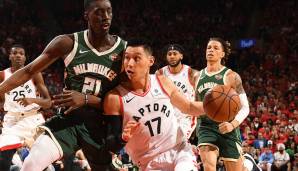Platz 16: Jeremy Lin (Toronto Raptors, Alter: 30) - Status: Unrestricted / Gehalt 2018/19: 12,5 Mio. Dollar / Stats: 9,6 Punkte, 3,1 Assists, 44 Prozent FG