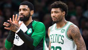 Kyrie Irving und Marcus Smart bildeten den Backcourt bei den Boston Celtics.
