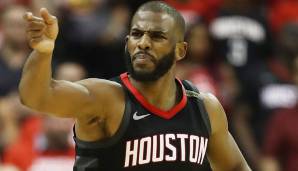 Platz 2: Chris Paul (Houston Rockets) - Gehalt 2019/20: 38,5 Millionen Dollar - Stats 2018/19 (58 Spiele): 32,0 Minuten 15,6 Punkte, 8,2 Assists