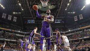 Platz 6: LEBRON JAMES (Los Angeles Lakers) - 8.880 Rebounds für Cavaliers, Heat und Lakers.