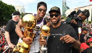 Kawhi leonard und Kyle Lowry holten gemeinsam den NBA-Titel nach Toronto.