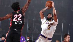 Platz 1: Anthony Davis | Team: Los Angeles Lakers | Alter: 27 | Status: Unrestricted Free Agent | Gehalt 19/20: 27,1 Mio.| Stats 19/20: 26,1 Punkte, 9,3 Rebounds, 2,3 Blocks, 50,3 Prozent FG (62 Spiele).