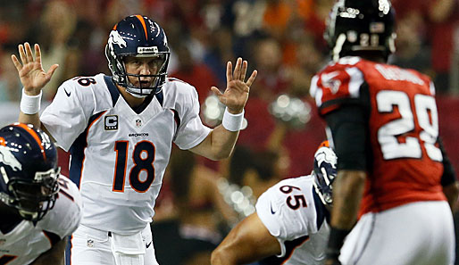 Peyton Manning musste mit den Broncos die erste Saisonpleite hinnehmen