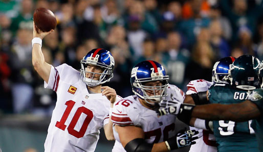 Die New York Giants sind trotz eines beeindruckenden 42:7 gegen die Eagles aus dem Titelrennen