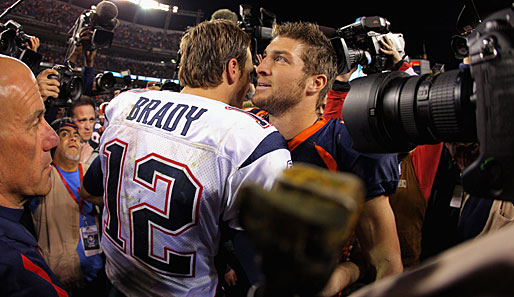 Man wird sich wohl in Zukunft häufiger sehen: Tom Brady und Tim Tebow