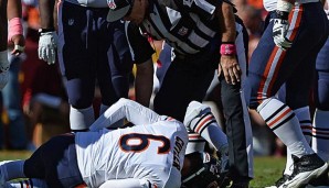 Jay Cutler verletzte sich beim Spiel gegen die Washington Redskins