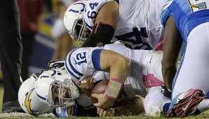 Andrew Luck gesacked! Die Chargers stoppten den Colts-QB und Indianapolis' Laufspiel immer wieder