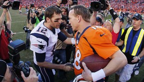 Tom Brady und Peyton Manning kreuzen zum 17. Mal die Klingen