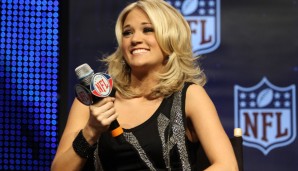 Carrie Underwood sang auch schon einmal die Nationalhymne beim Super Bowl