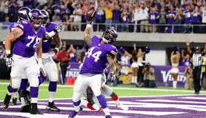 Matt Asiata gelang der erste Vikings-Touchdown im Duell gegen die New York Giants