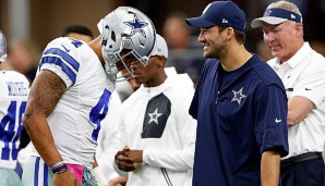Tony Romo (r.) hat sich mit der Backup-Rolle bei den Cowboys abgefunden