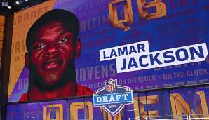 Lamar Jackson wurde von den Baltimore Ravens gedraftet - mit dem letzten Pick der ersten Runde.
