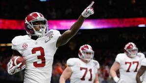 6. Calvin Ridley, Alabama: 63 Receptions, 967 Receiving-Yards, 15,3 Yards/Catch, 5 Touchdowns.