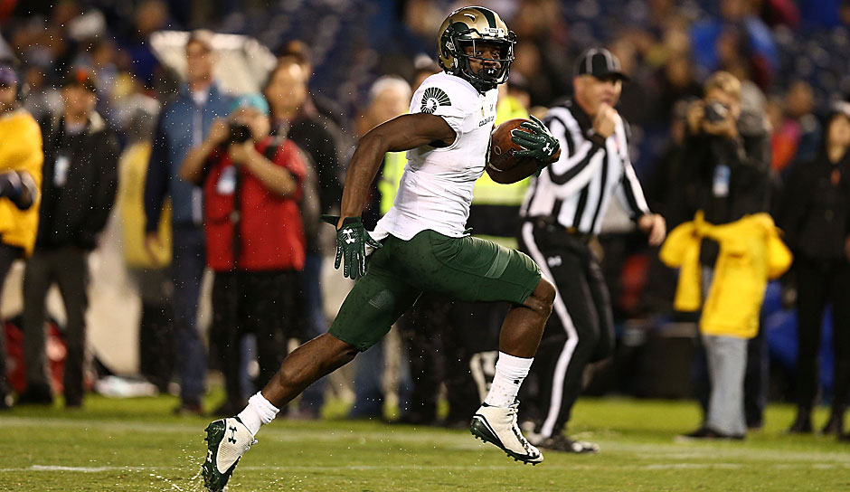3. Michael Gallup, Colorado State: 100 Receptions, 1.413 Receiving-Yards, 14.1 Yards/Catch, 7 Touchdowns.