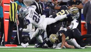 Ezekiel Elliott erzielte den einzigen Touchdown der Cowboys gegen die Saints.