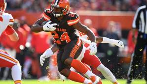 Nick Chubb, Browns (vs. Falcons): Der Nummer-1-Running-Back der Browns kommt immer besser in Fahrt. Chubb spielt gegen Atlanta gegen die nächste anfällige Run-Defense.